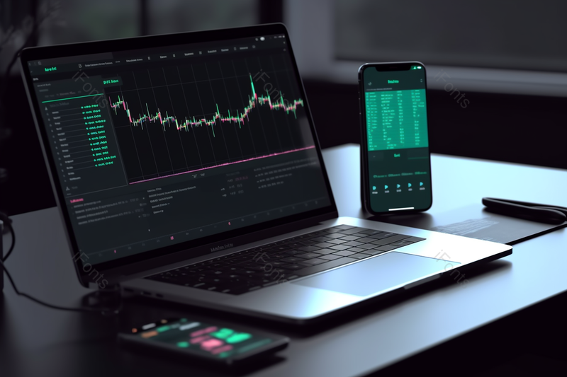 室内电脑上的资产股市债券交易信息,高清,摄影图,摄影图片,图片大全,摄影图免费下载